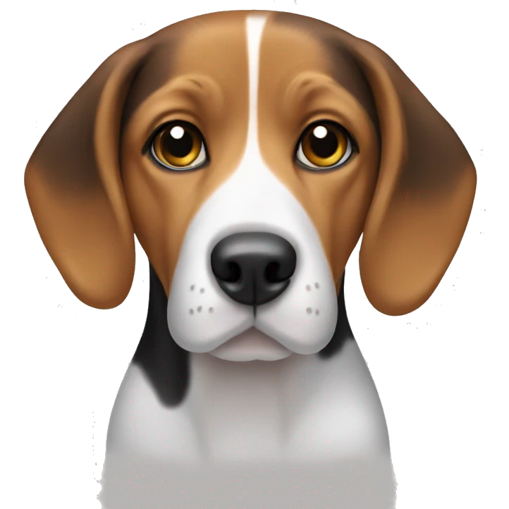 Beagle tri color emoji