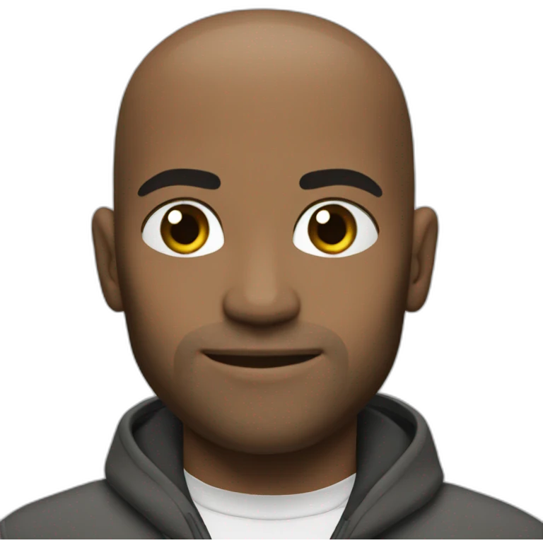 A black Zidane emoji