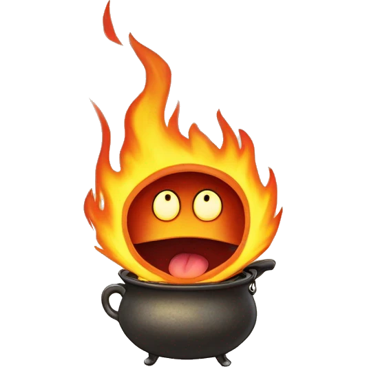Calcifer Howl’s Moving Castle emoji