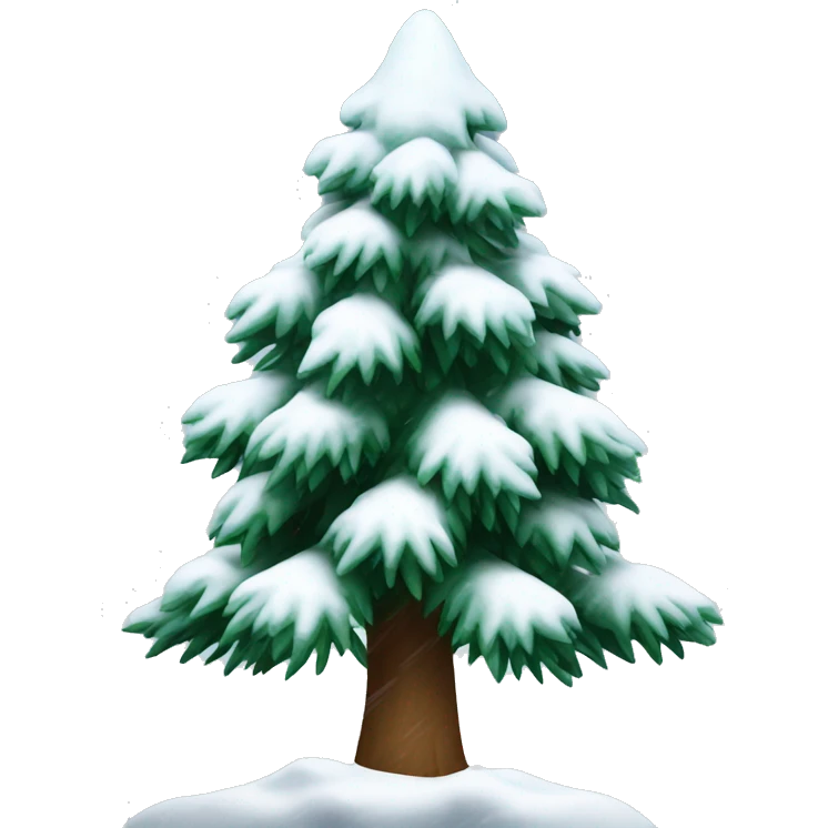 spruce in the snow emoji