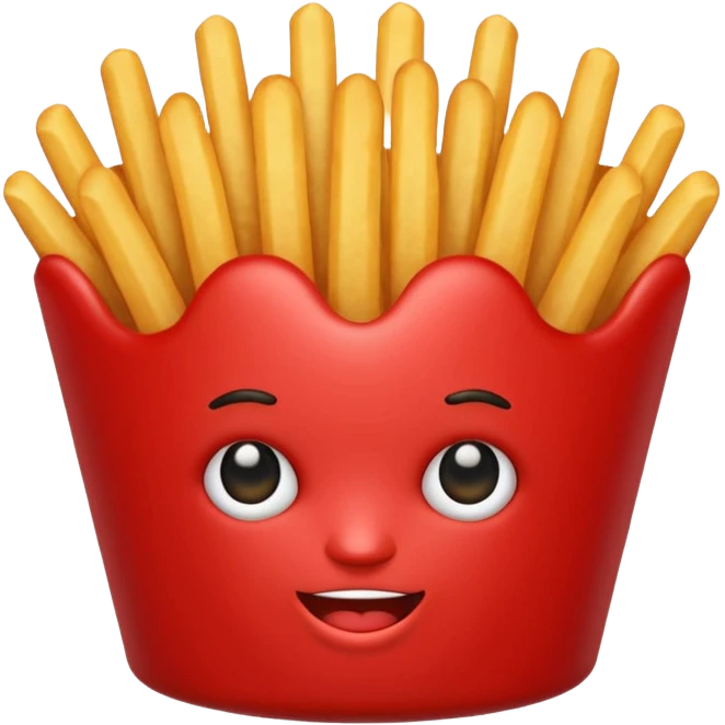 Red French frize emoji emoji
