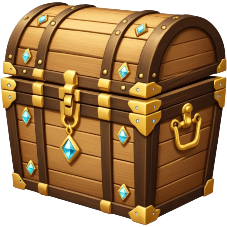 treasure chest with diamonds in it emoji