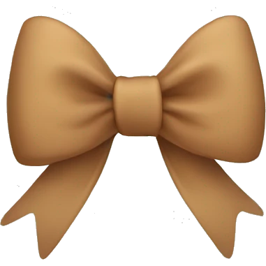Light brown bow emoji