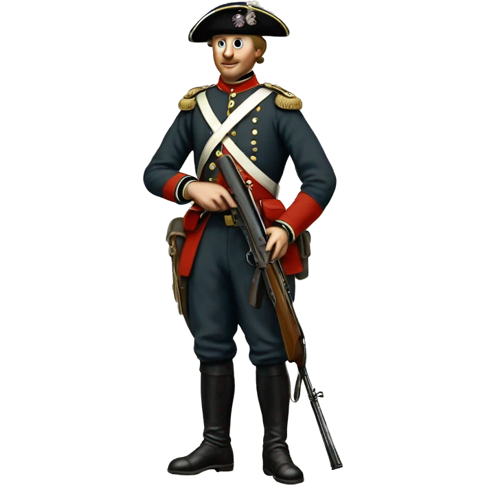british soldier with rifle 19 century emoji