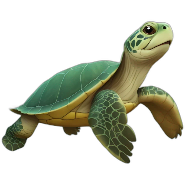Tortue sur loutre emoji