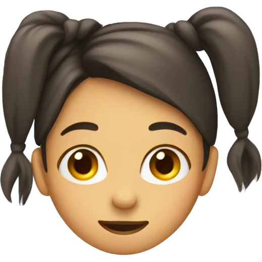 girl tucking hair behind her ear emoji