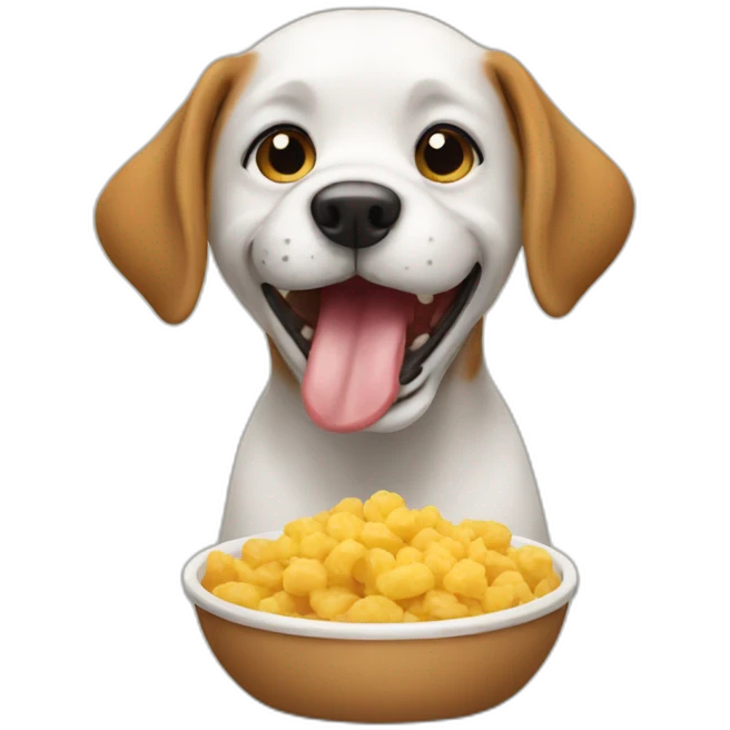 dog eating emoji