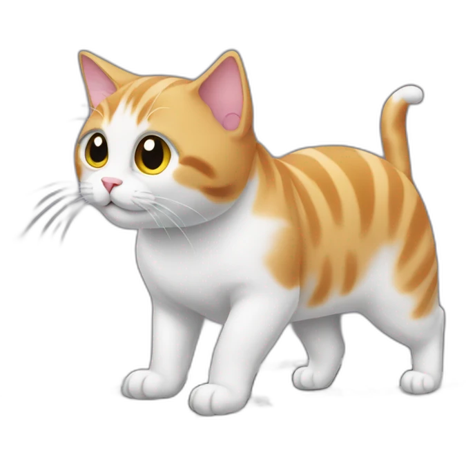 Cat walking on keyboard emoji