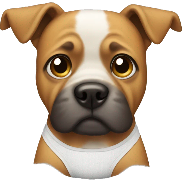 Dog in underwear  emoji