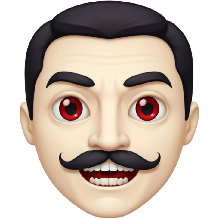 vampire with mustache  emoji