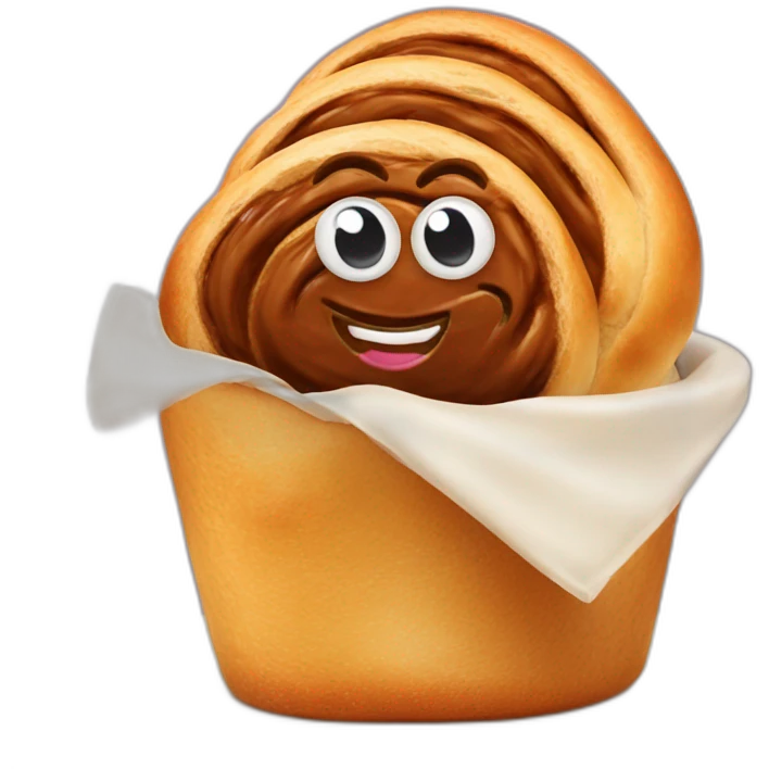 French pain au chocolat emoji