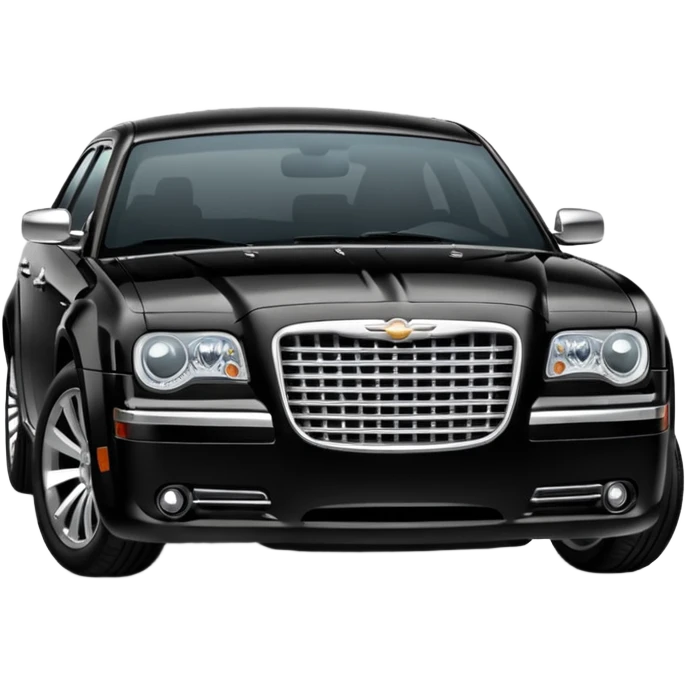 black chrysler 300c emoji