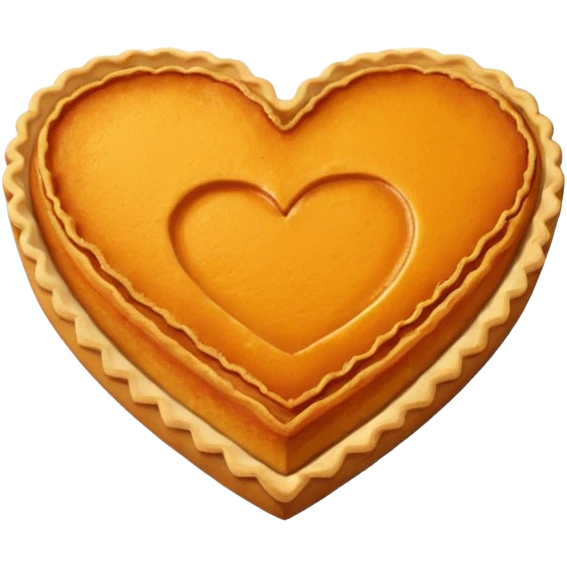 Pumpkin Pie Heart emoji