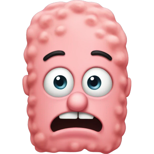 patrick from spongebob with nails emoji