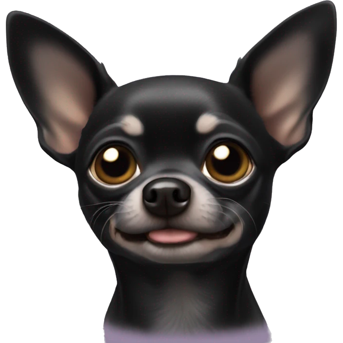 Black chihuahua  emoji
