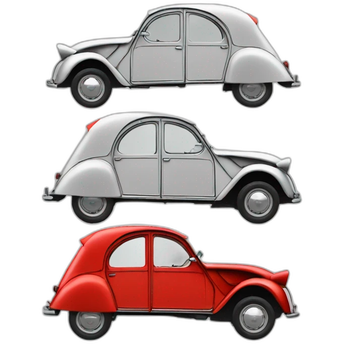 2cv voiture rouge emoji