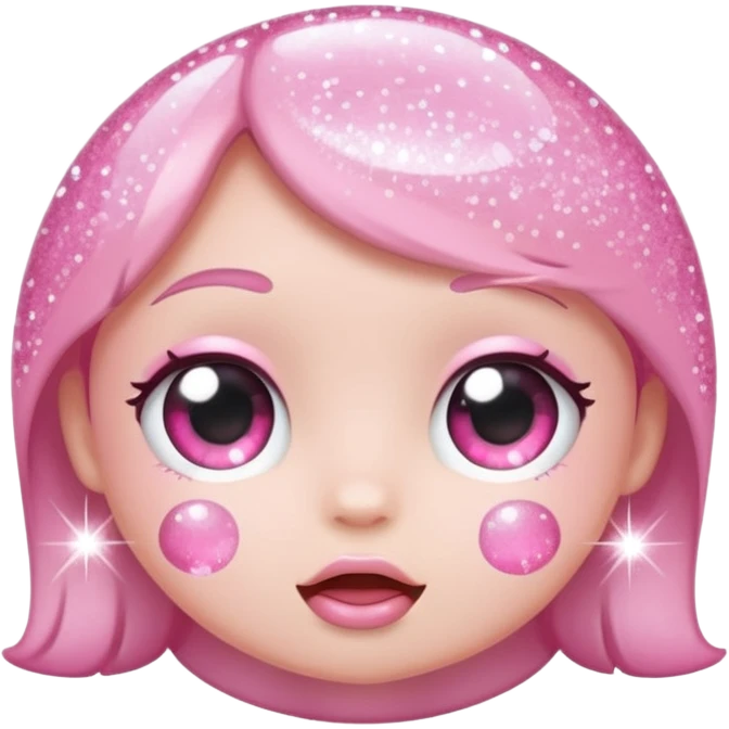 baby pink glitter sparkling shiny emoji