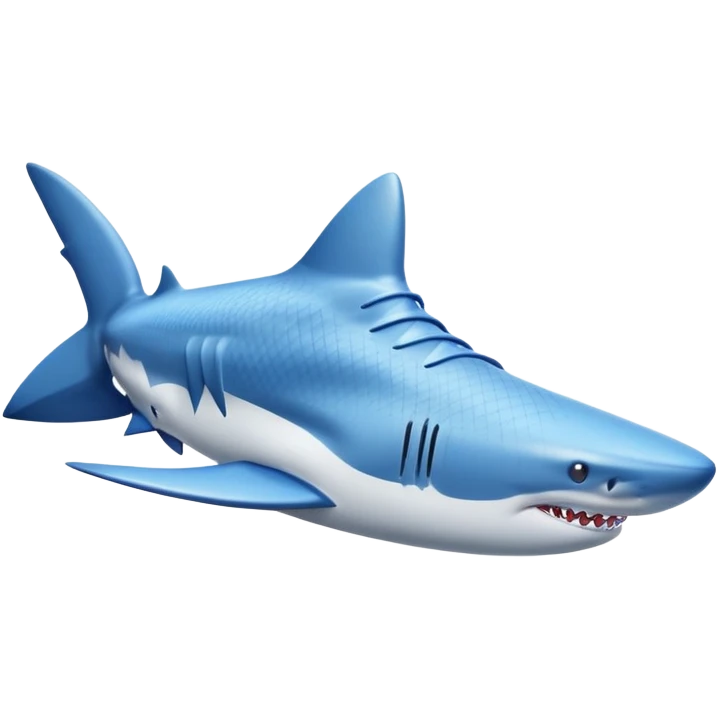 Shark wearing blue Nike shoes  emoji
