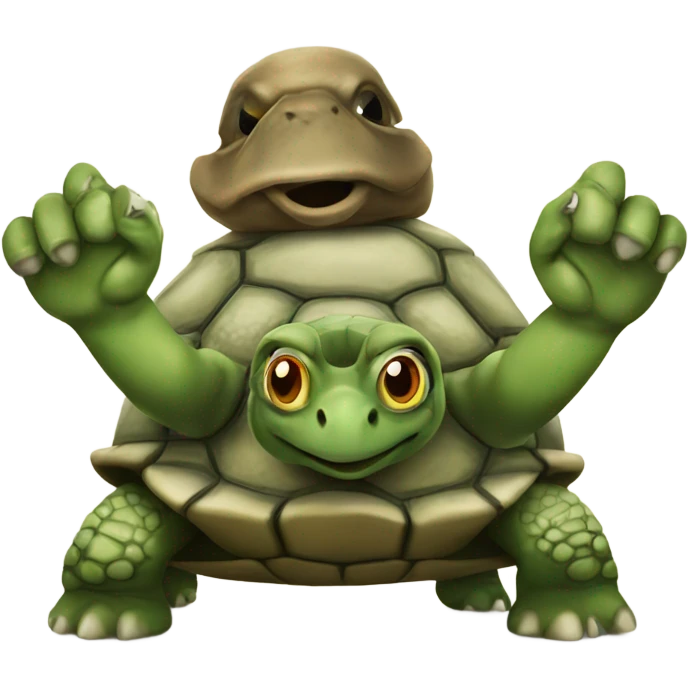 turtle at war emoji