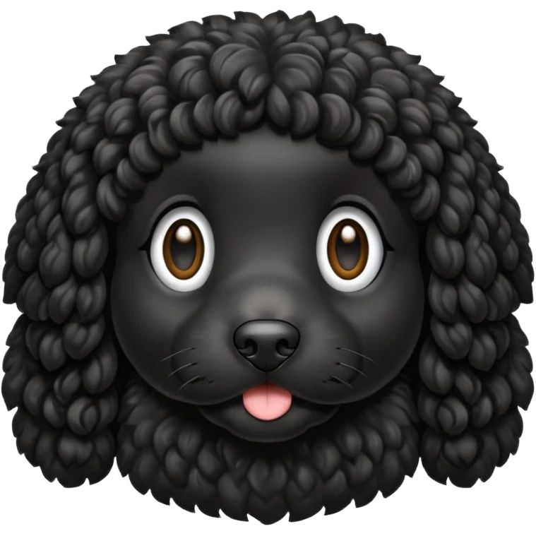 Black cockapoo emoji