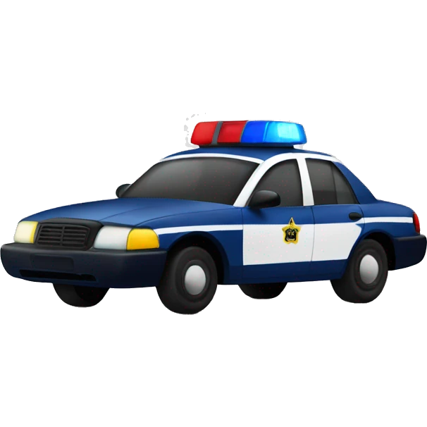 Policemen driving  emoji