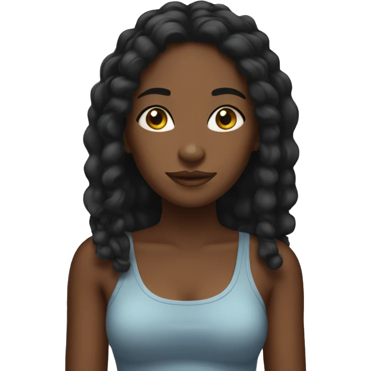 Chill black girl  emoji