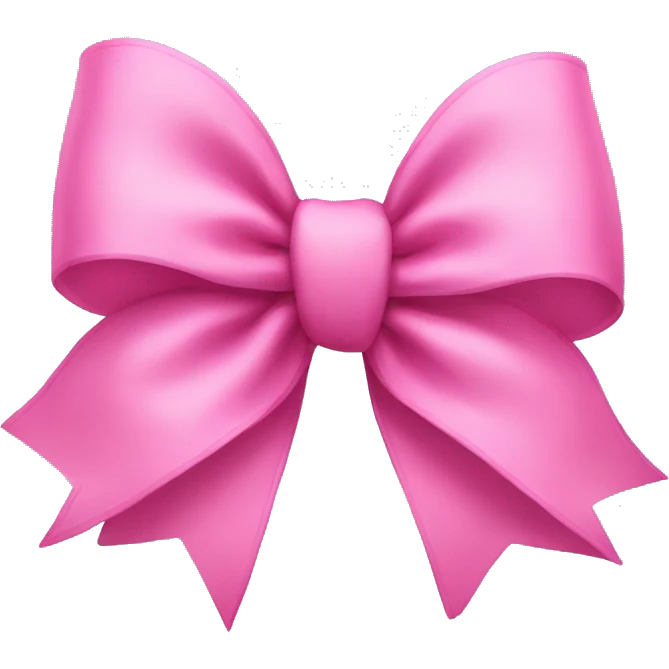 Pink bow emoji