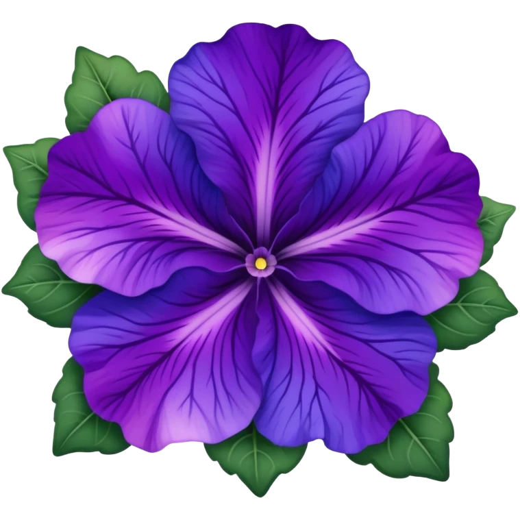 Purple-Violet-Indigo-Purple-Gradient Petunia  emoji