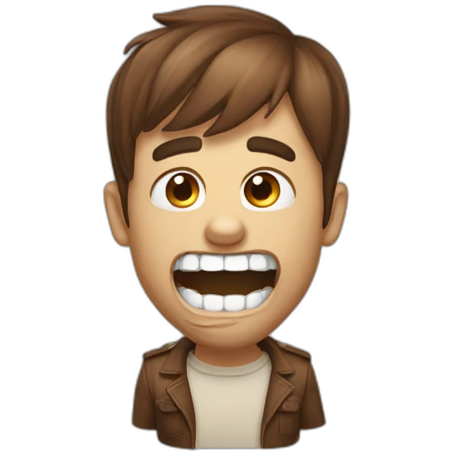 snickers lookin' ahh teeth emoji
