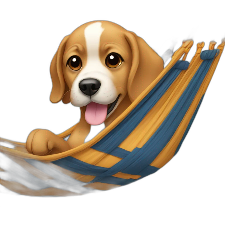 Chien hamac emoji