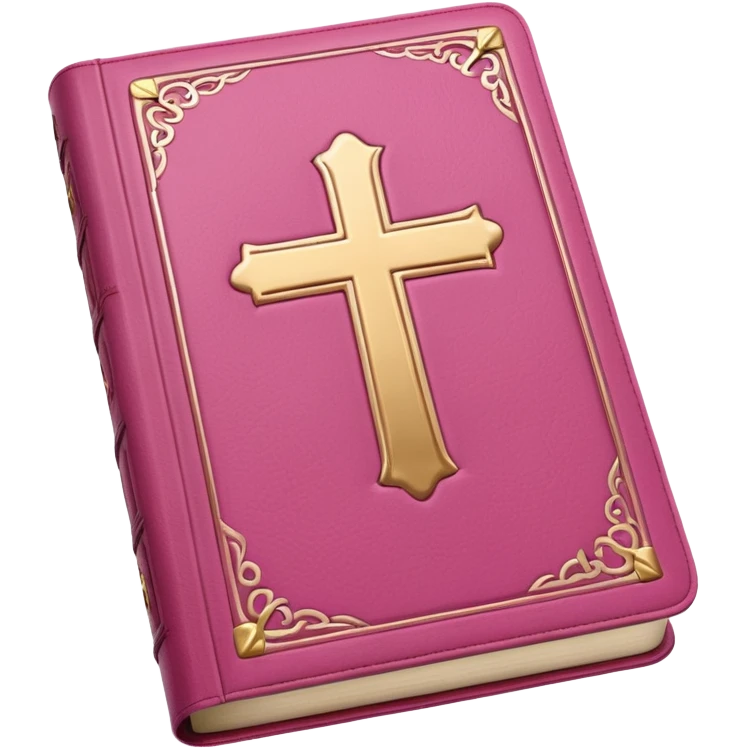 pink bible emoji