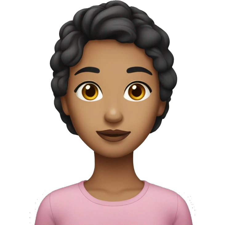 Girl with olive skin and dark hair emoji