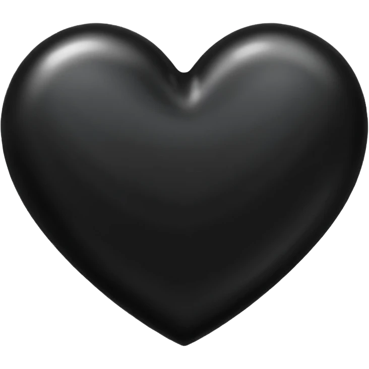 Black heart emoji emoji