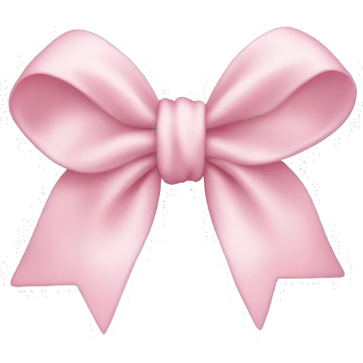 Light pink bow emoji