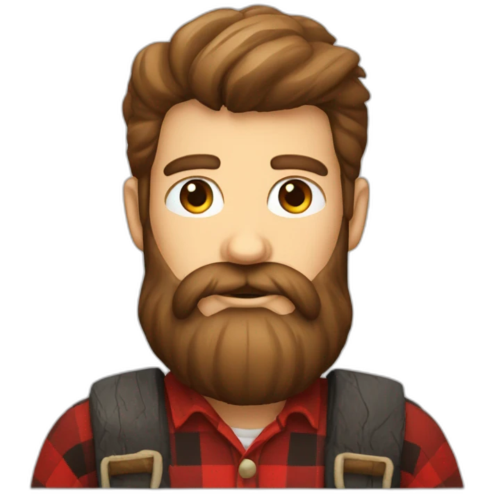 lumberjack with beard emoji