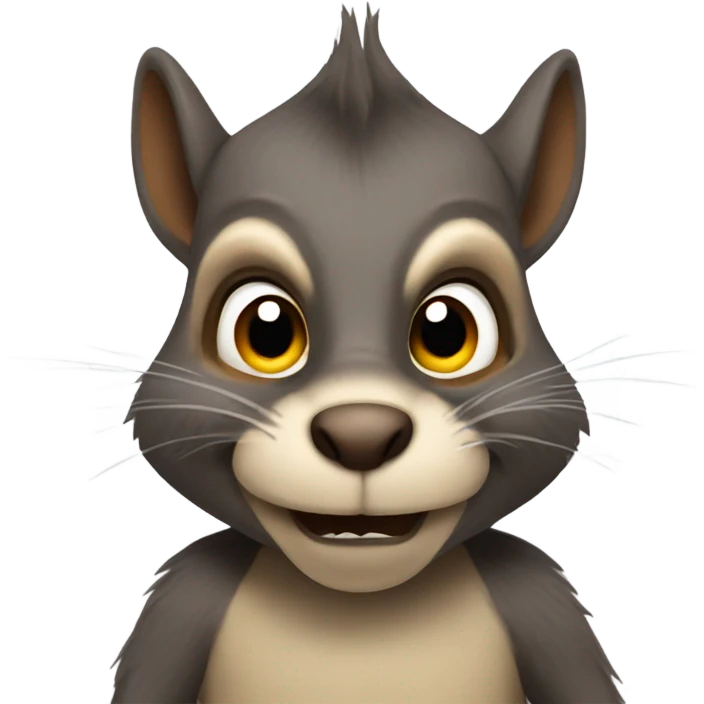 Evil squirrel emoji