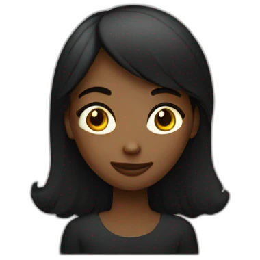 Fille noir sur gars noir emoji