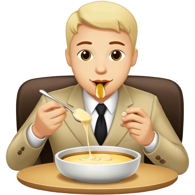 Bank manager with Fondue emoji