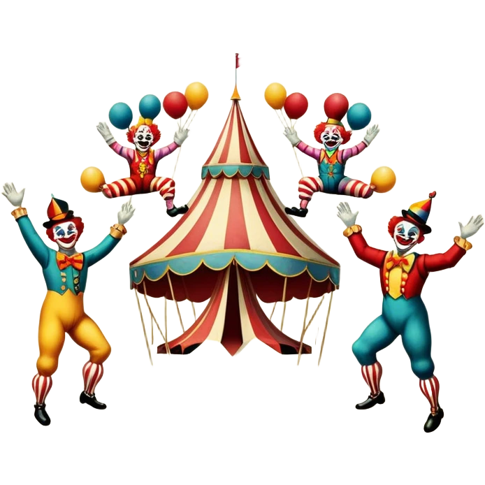 Vintage circus flyer emoji