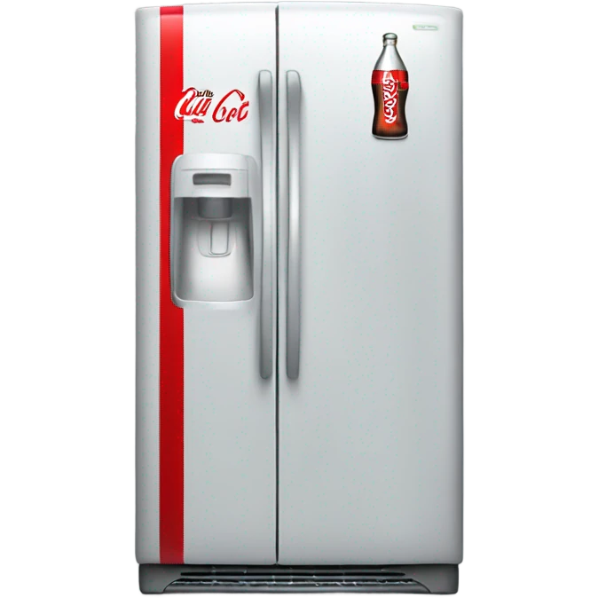 Red refrigerator full of Diet Coke  emoji