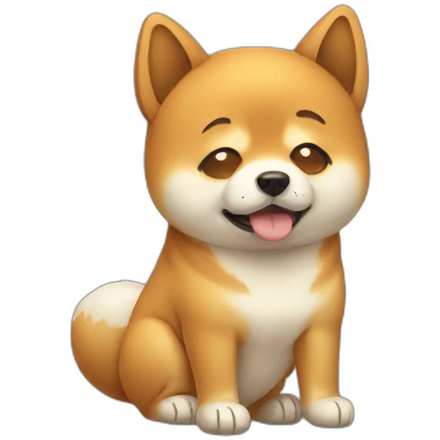 Shiba sad dog emoji