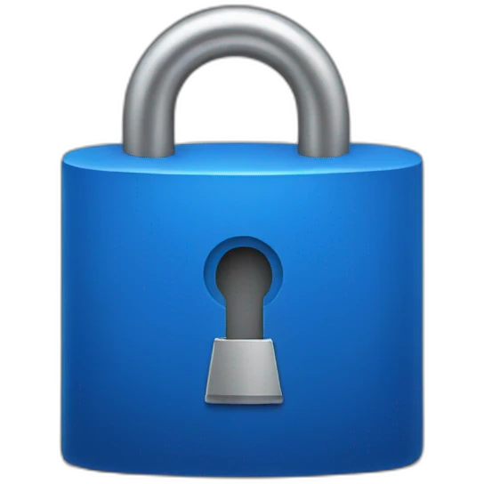 Blue lock emoji