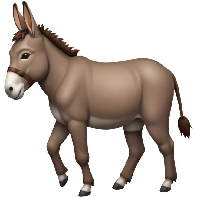 Donkey walking emoji