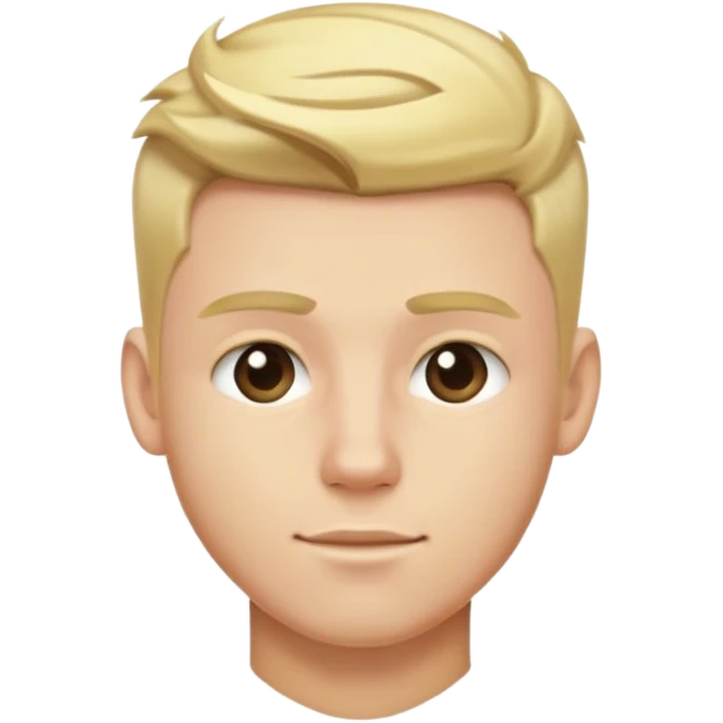 blonde male hairstyles emoji