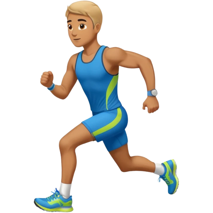 un homme près a courir emoji