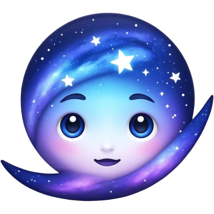 Indigo colour galaxy emoji