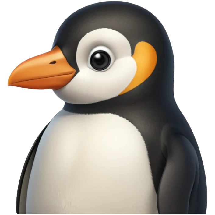 bombastic side eyeing penguin suspicious looking side ways eyes looking forward  emoji