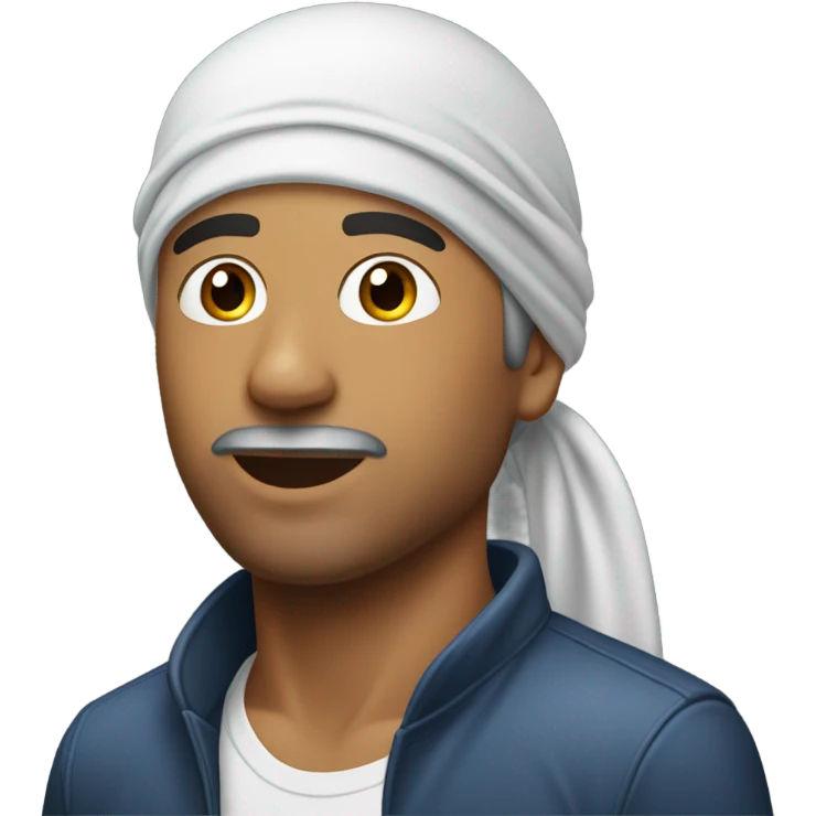 hispanic man with a durag emoji