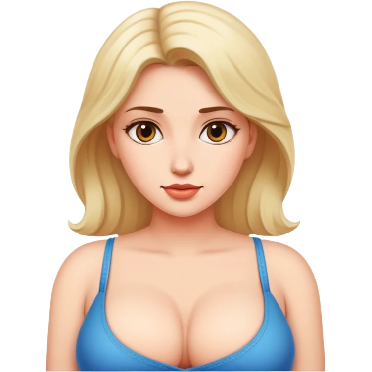 Woman with big breasts  emoji