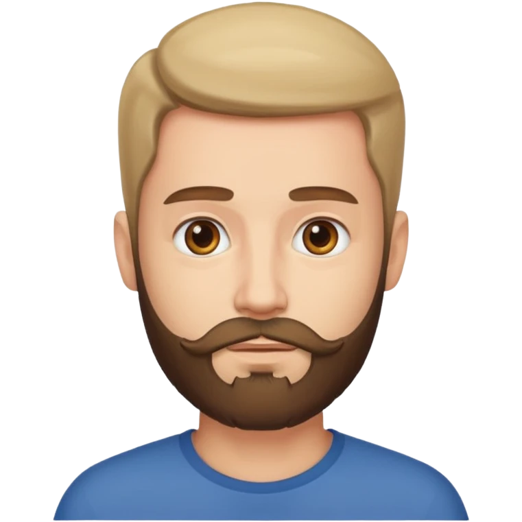 a man with just a beard  emoji